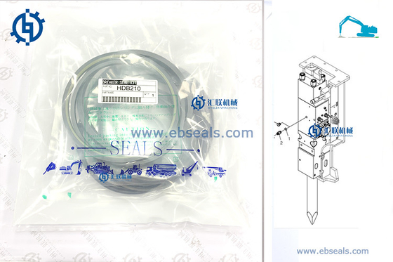 HDB210 hydraulische Brekerverbinding Kit Hyundai Excavator Attachment