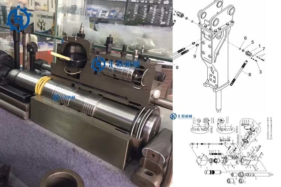 Furukawa Hydraulic Breaker Spare Parts HB20G HB30G Rod Pin Chisel Retainer Lock