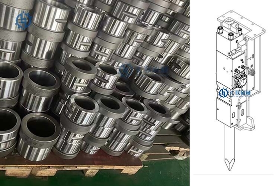 EHB25 Hammer Hydraulic Breaker Spare Parts Cylinder Piston Bolt Bush
